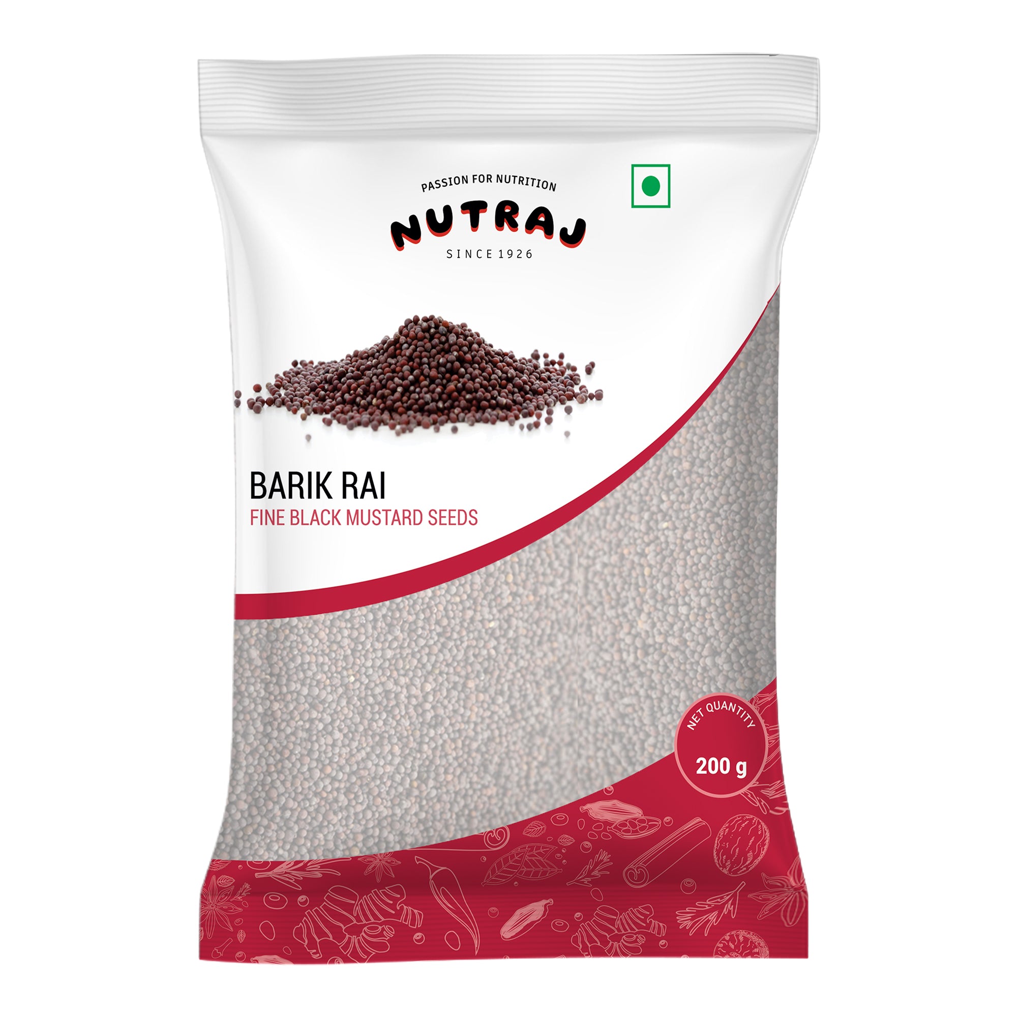 Mustard Seeds Small 200Gm | Black Mustard Rai Seeds Small | Sasive Seeds Whole Kaali Rai Dana | Sarson Dana Indian Whole Spice | Barik Rai