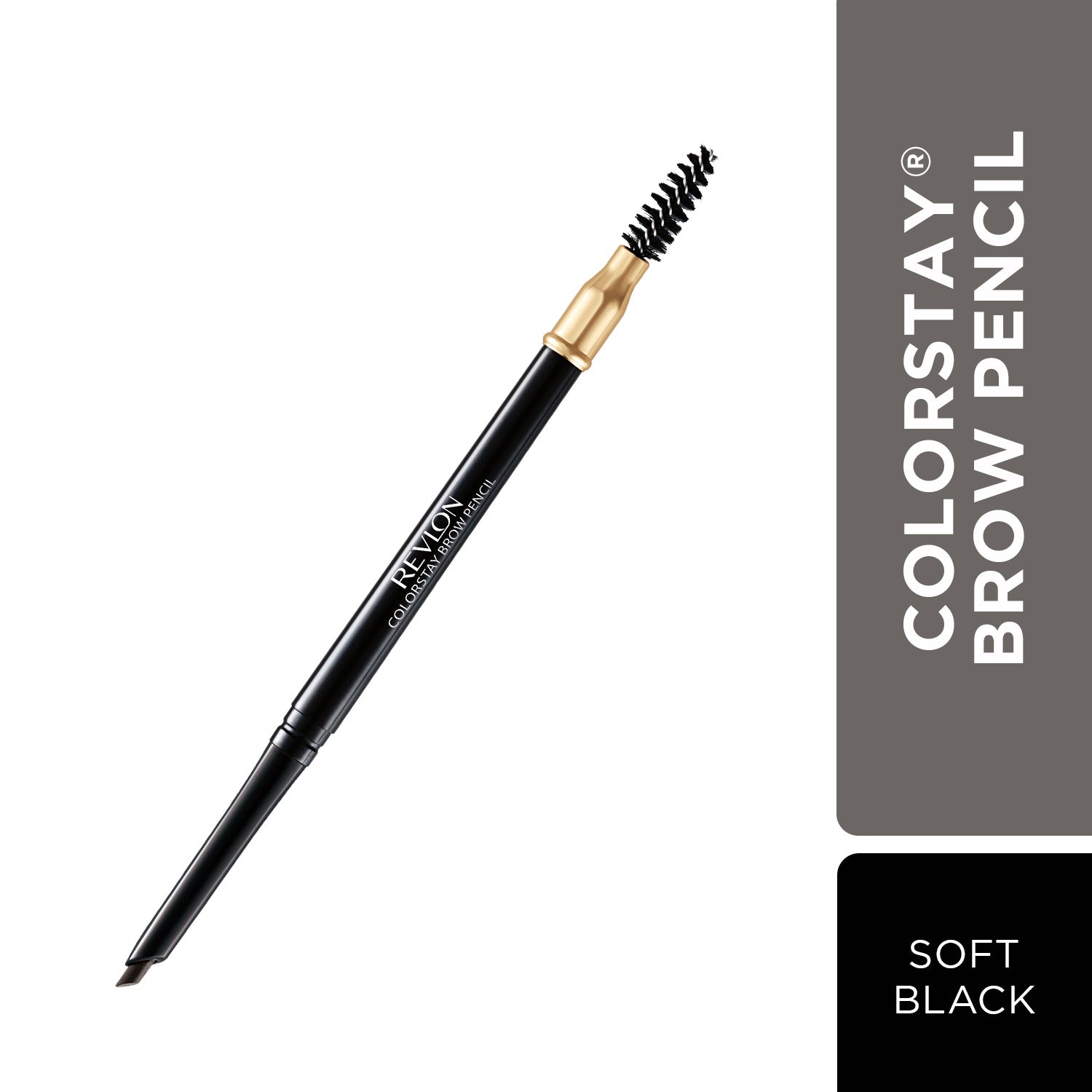 Colorstay Brow Pencil, Sharpen Drawn & Defines Brows,Soft Black 0.35g