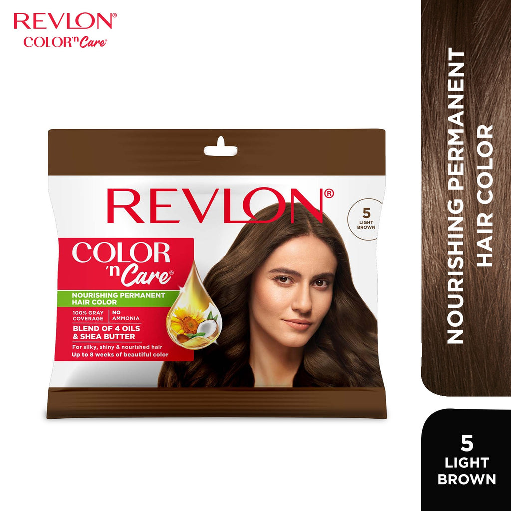 Color 'N Care Nourishing Permanent Hair Color - 5 Light Brown-50g
