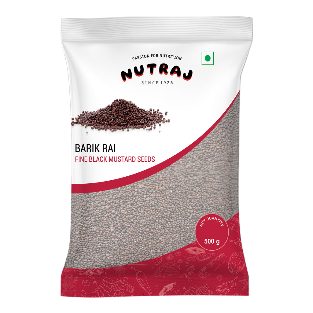 Mustard Seeds Small 500Gm | Black Mustard Rai Seeds Small | Sasive Seeds Whole Kaali Rai Dana | Sarson Dana Indian Whole Spice | Barik Rai