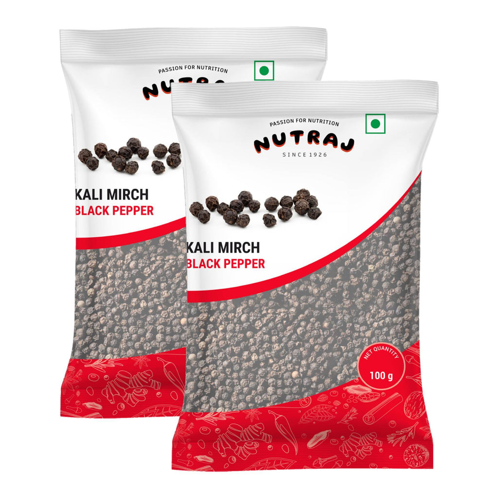 Whole Black Pepper Seeds  (200G X 2) | Kali Mirch | Black Pepper Can Support Digestion