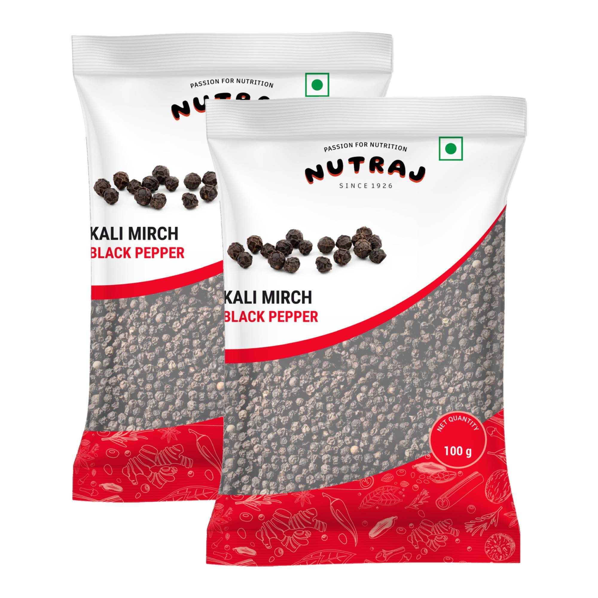 Whole Black Pepper Seeds  (200G X 2) | Kali Mirch | Black Pepper Can Support Digestion