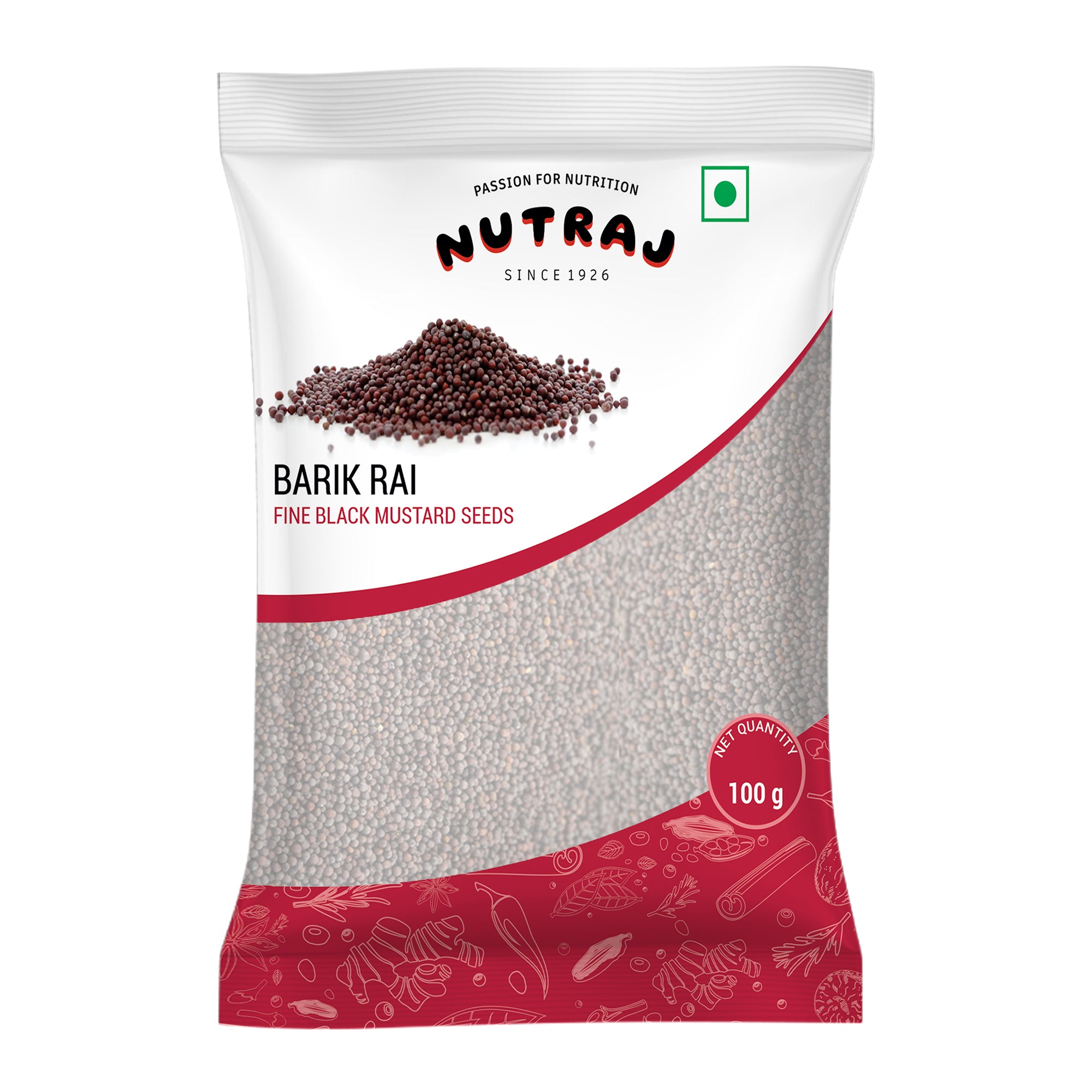 Whole Black Small Mustard Seeds 100Gm | Whole Kaali Rai Dana | Sarson Dana | Whole Spices