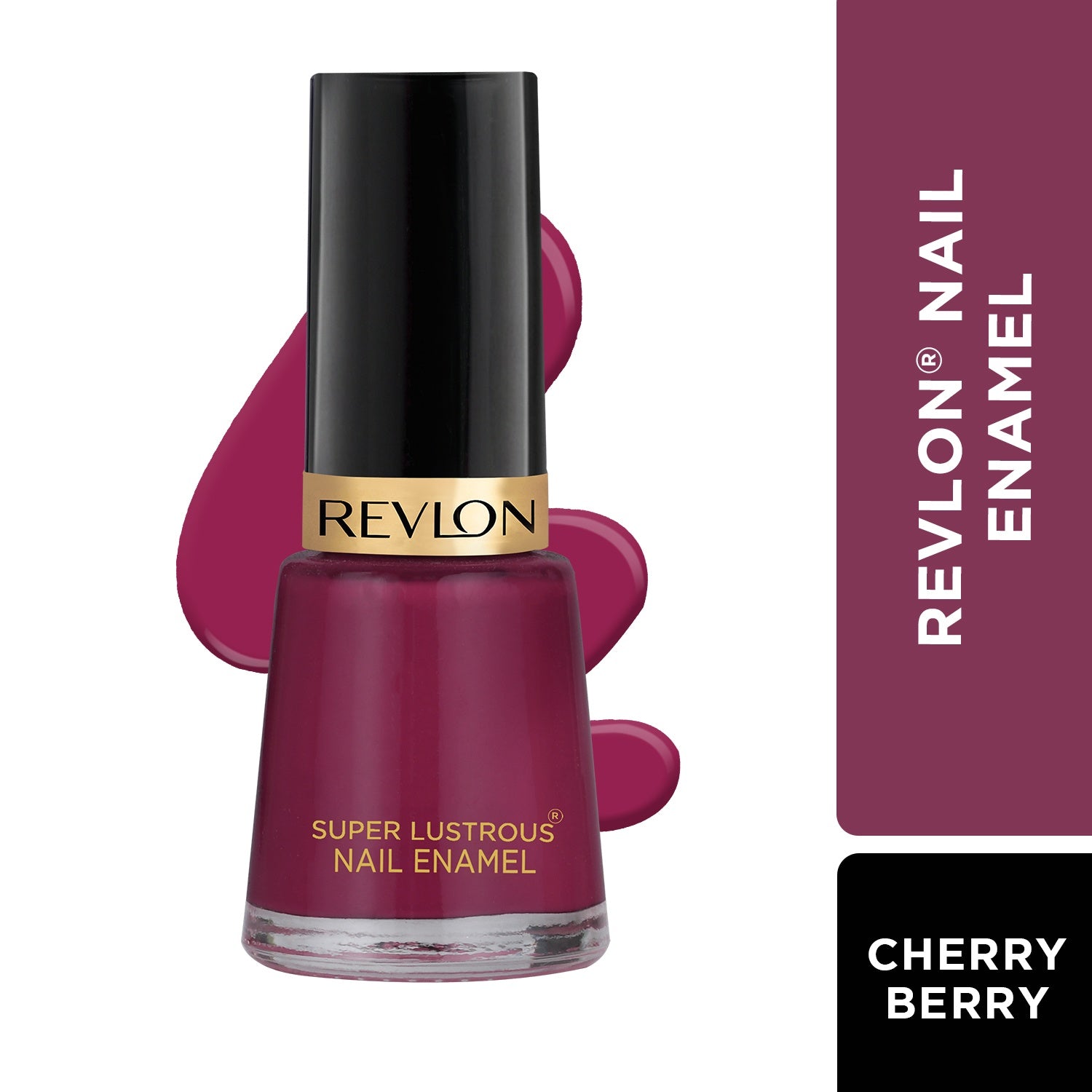glossy Finish Nail Enamel, Cherry Berry, 8ml