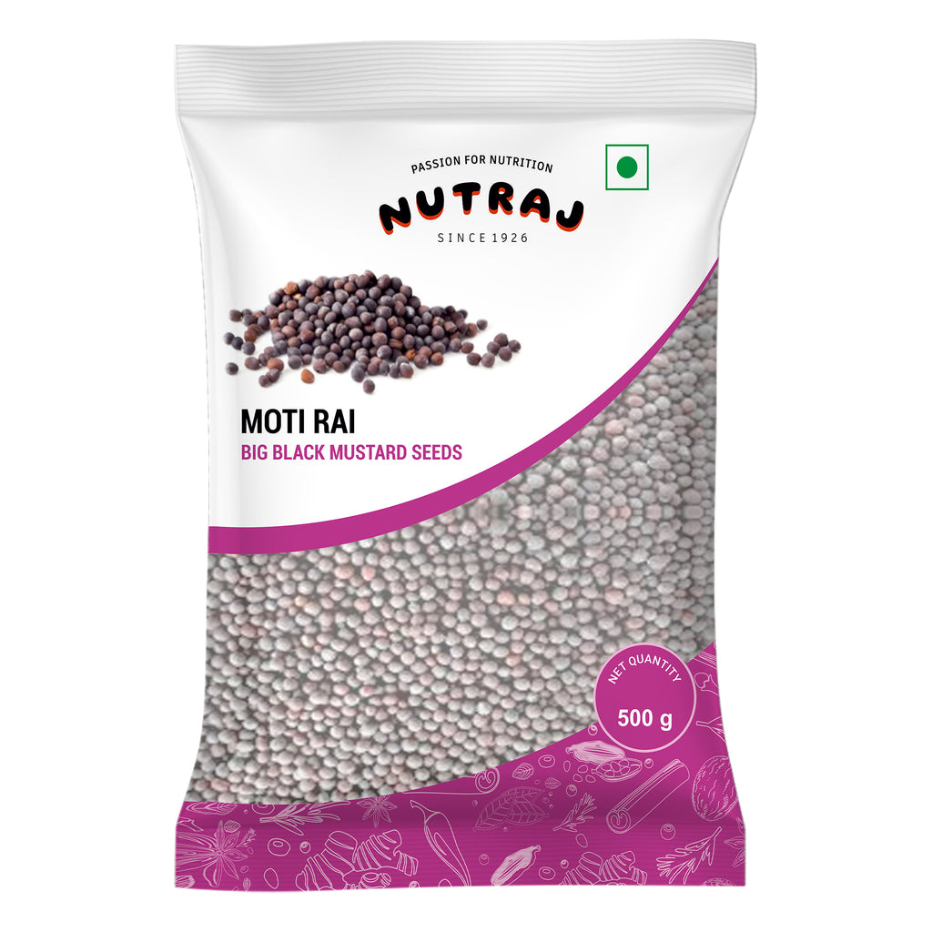 Whole Big Black Mustard Seeds 500Gm