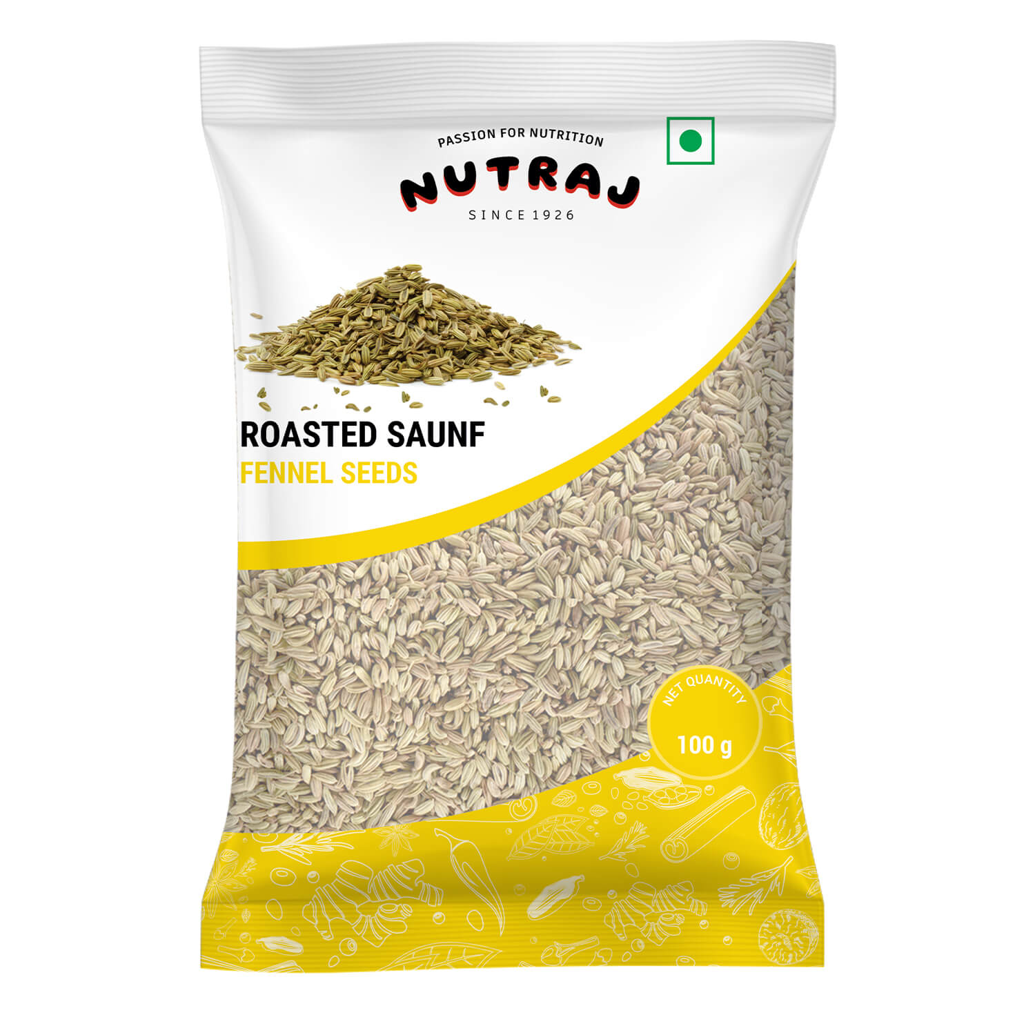 Whole Fennel Roasted 100Gm | Barik Saunf | Fennel Seeds | Mouth Freshner Saunf | Whole Fennel 100% Pure And Natural | Whole Spices