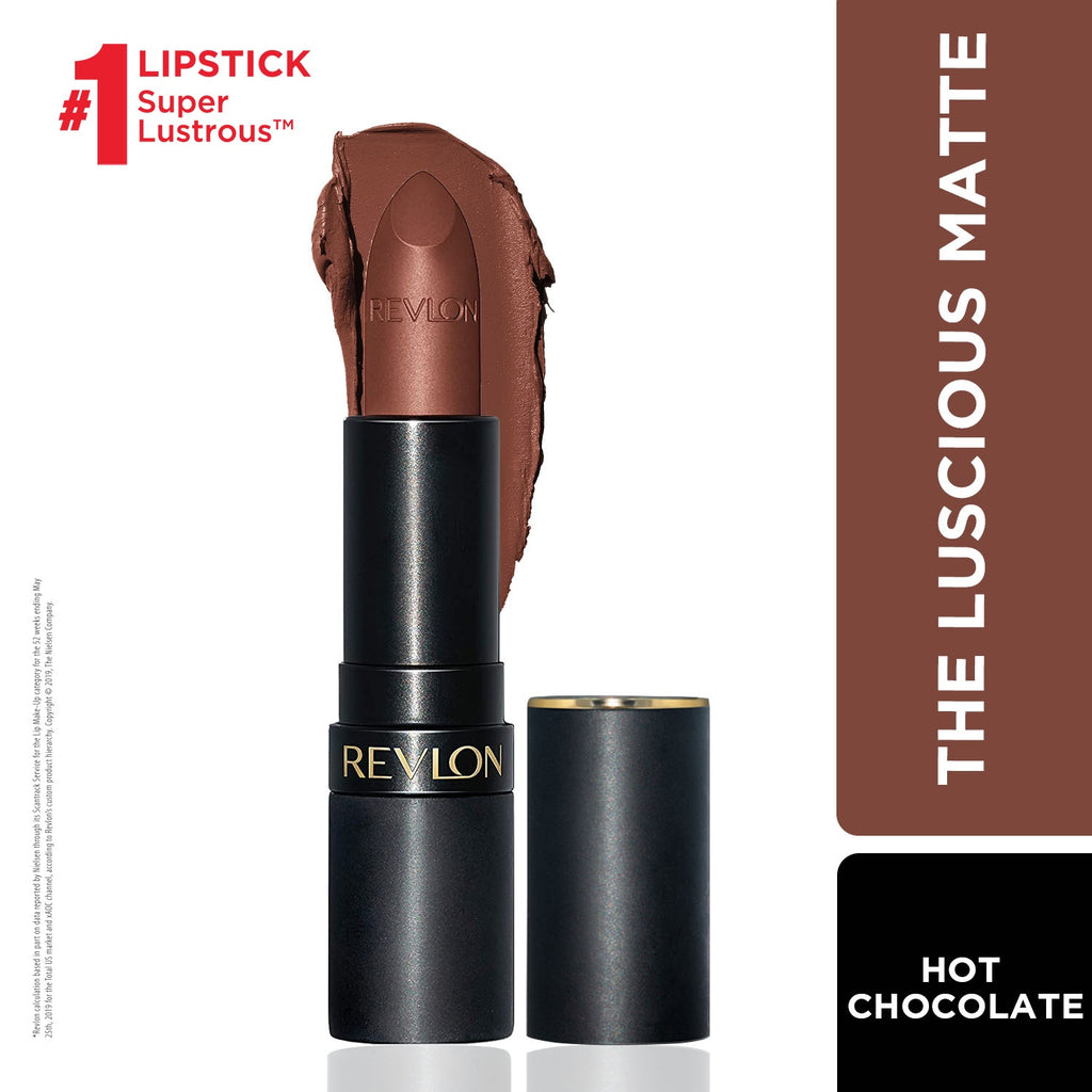 Super Lustrous Luscious Matte Lipstick,Hot Chocolate, 4.25g