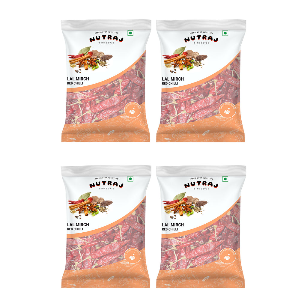 Whole Red Chilli (Lal Mirchi)  (200G X 4)