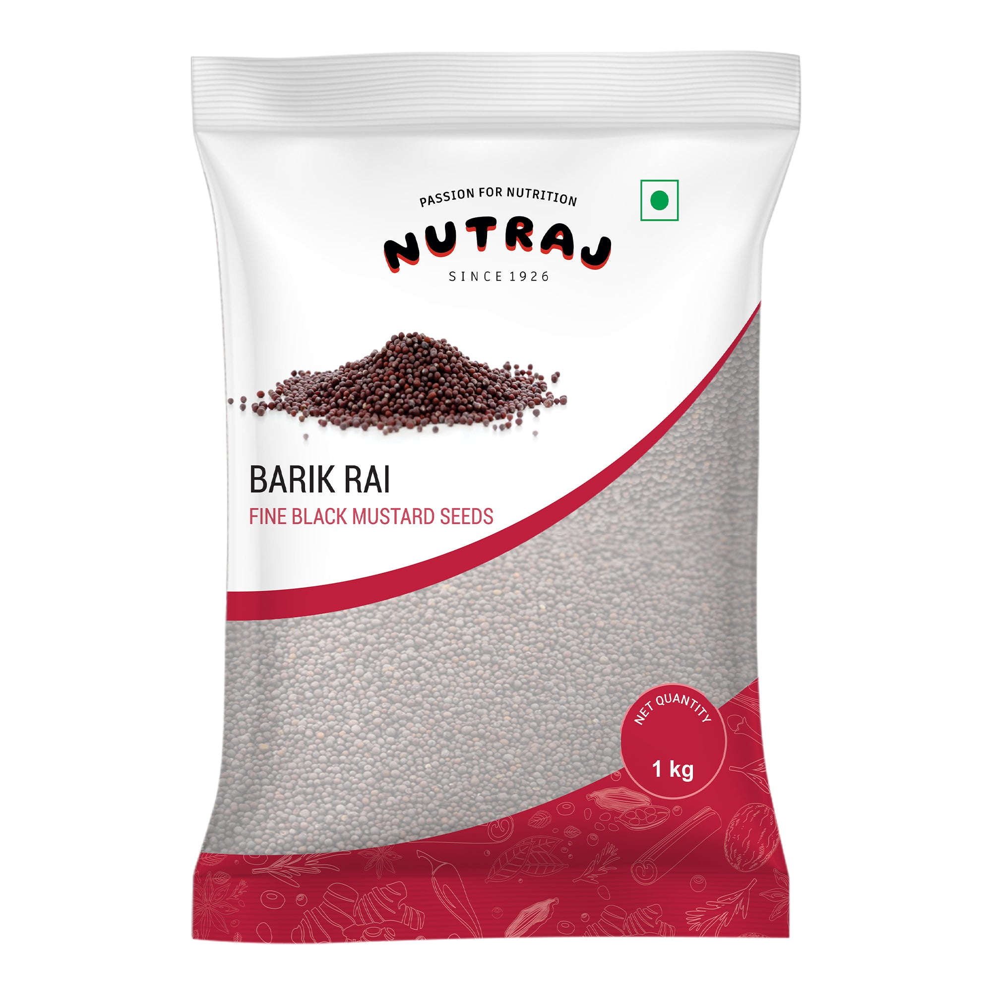 Mustard Seeds Small 1Kg | Black Mustard Rai Seeds Small | Sasive Seeds Whole Kaali Rai Dana | Sarson Dana Indian Whole Spice | Barik Rai