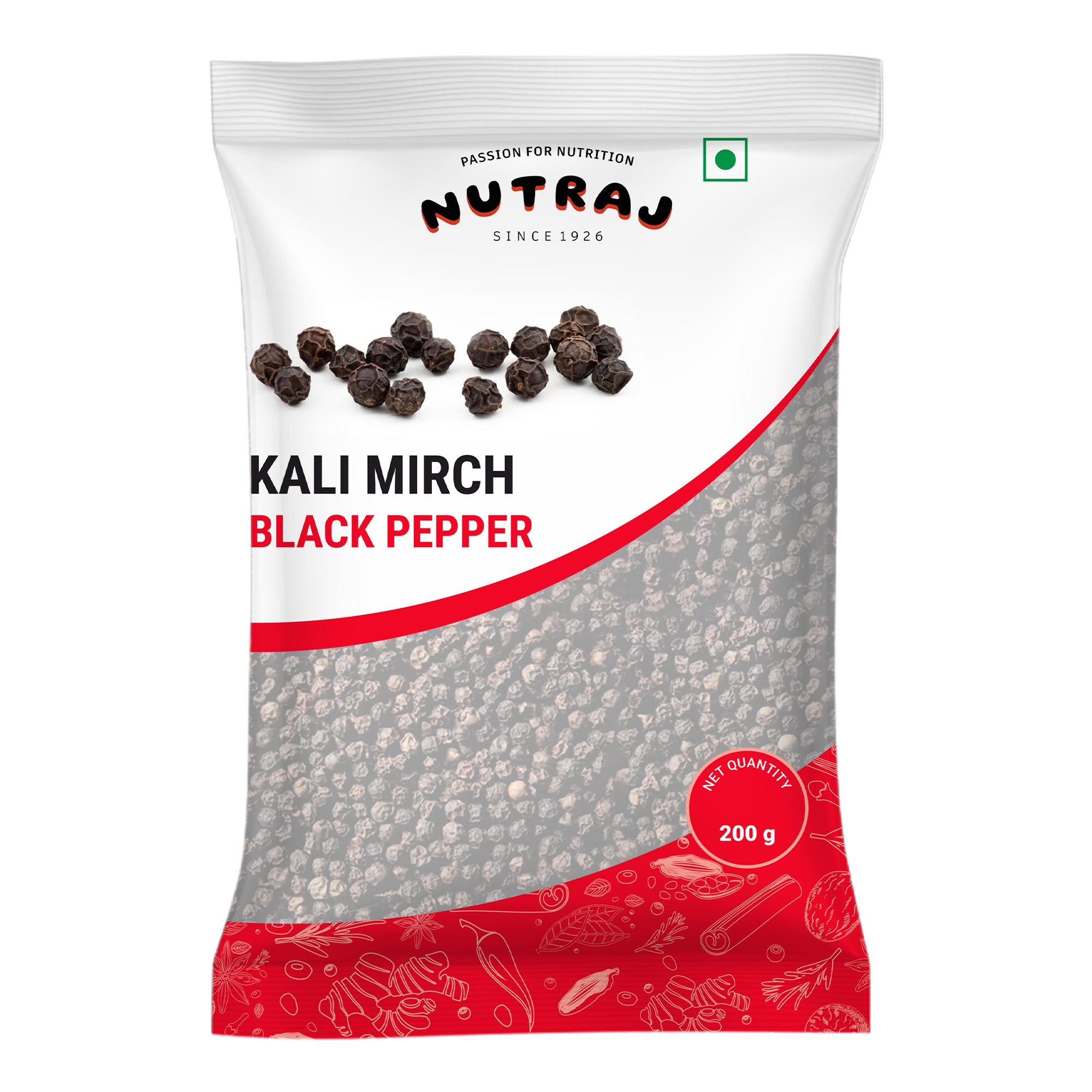 Black Pepper Seeds 200G | Kali Mirch | Authentic Taste Whole Black Pepper | Black Pepper Can Support Digestion