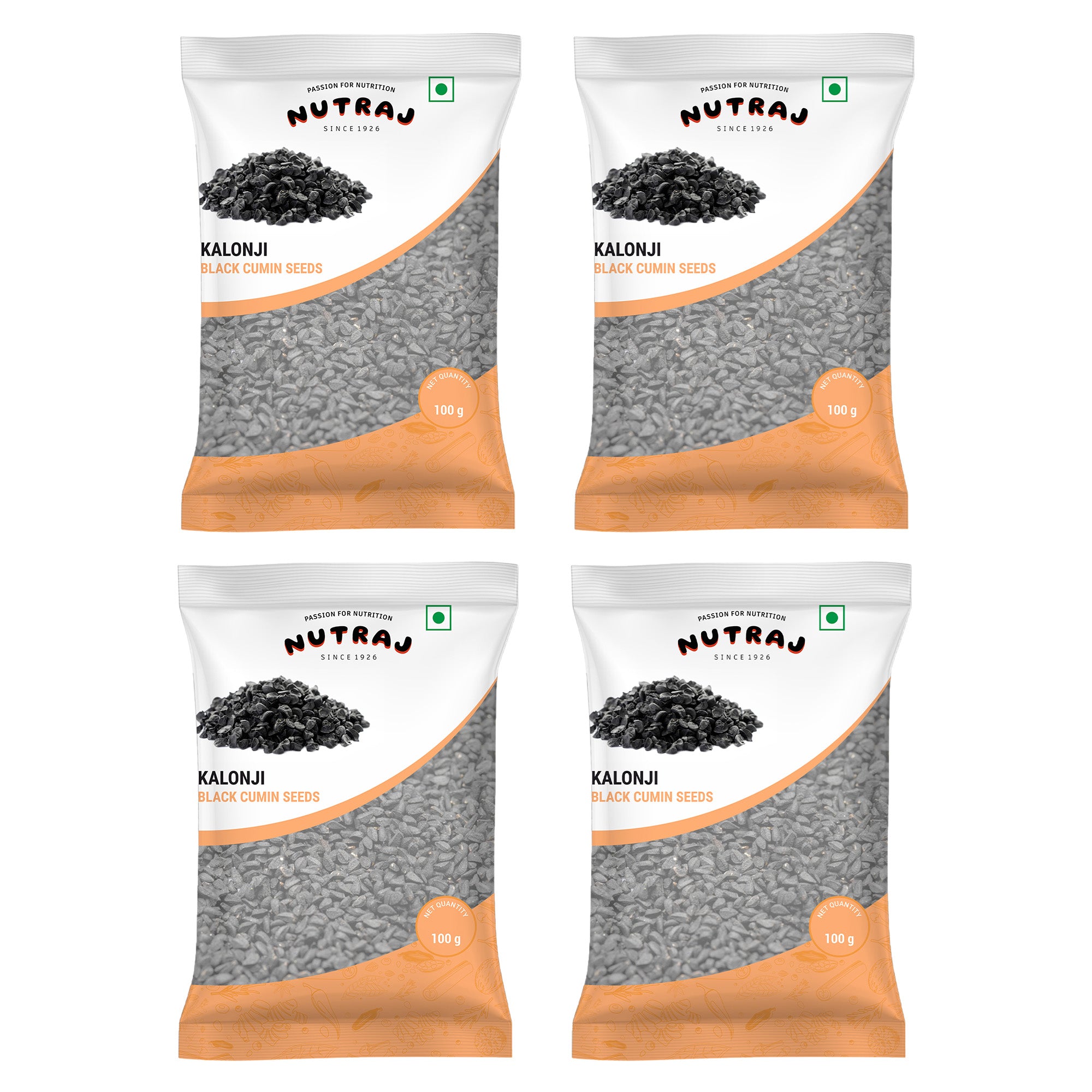 Kalonji Seeds  (100G X 4) Pouch | Nigella Seeds | Black Cumin Seeds