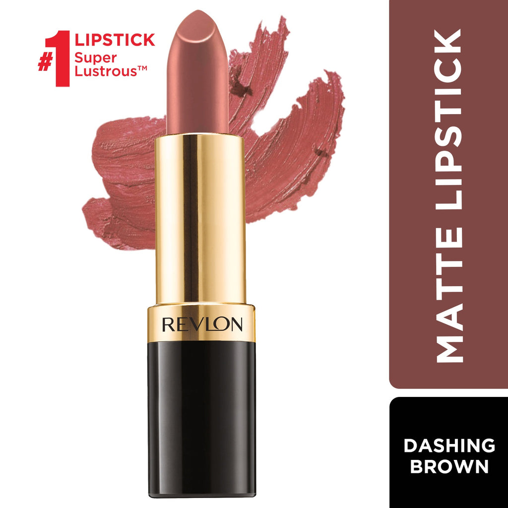 Super Lustrous Matte Lipstick,Dashing Brown, 4.25g