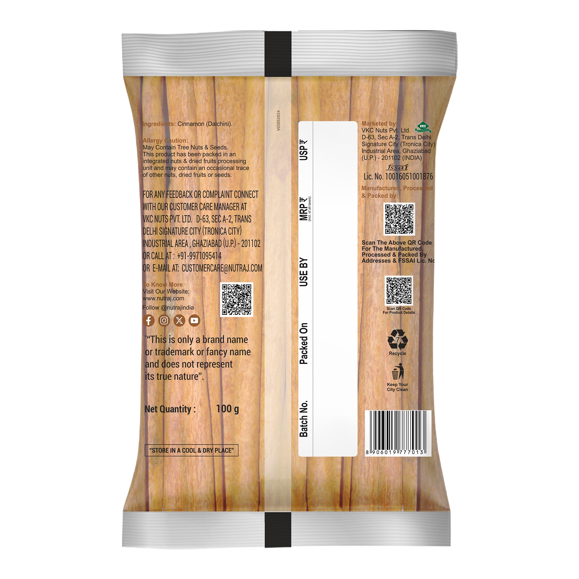 Dalchini Cinamon -100 Gm |Antioxidant Rich & High In Quality | Polished Dalchini | Cinnamon Stick | Cinnamon|Health Benefits Of Dalchini