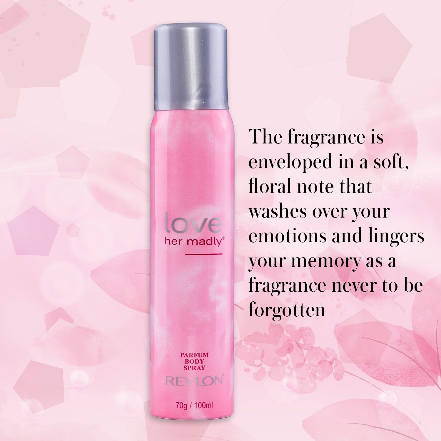 Rose Love Her Madly - Perfumed Body Spray For Women, 100 ml