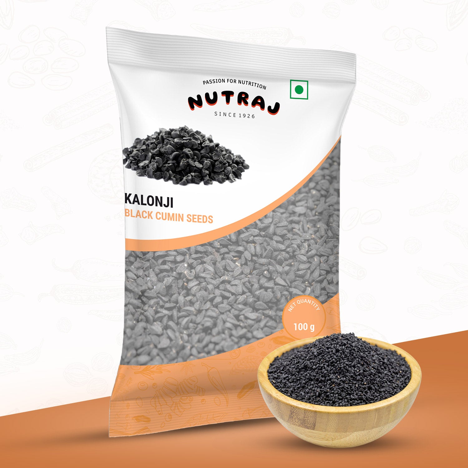 Kalonji Seeds (100G X 2) Pouch | Nigella Seeds | Black Cumin Seeds