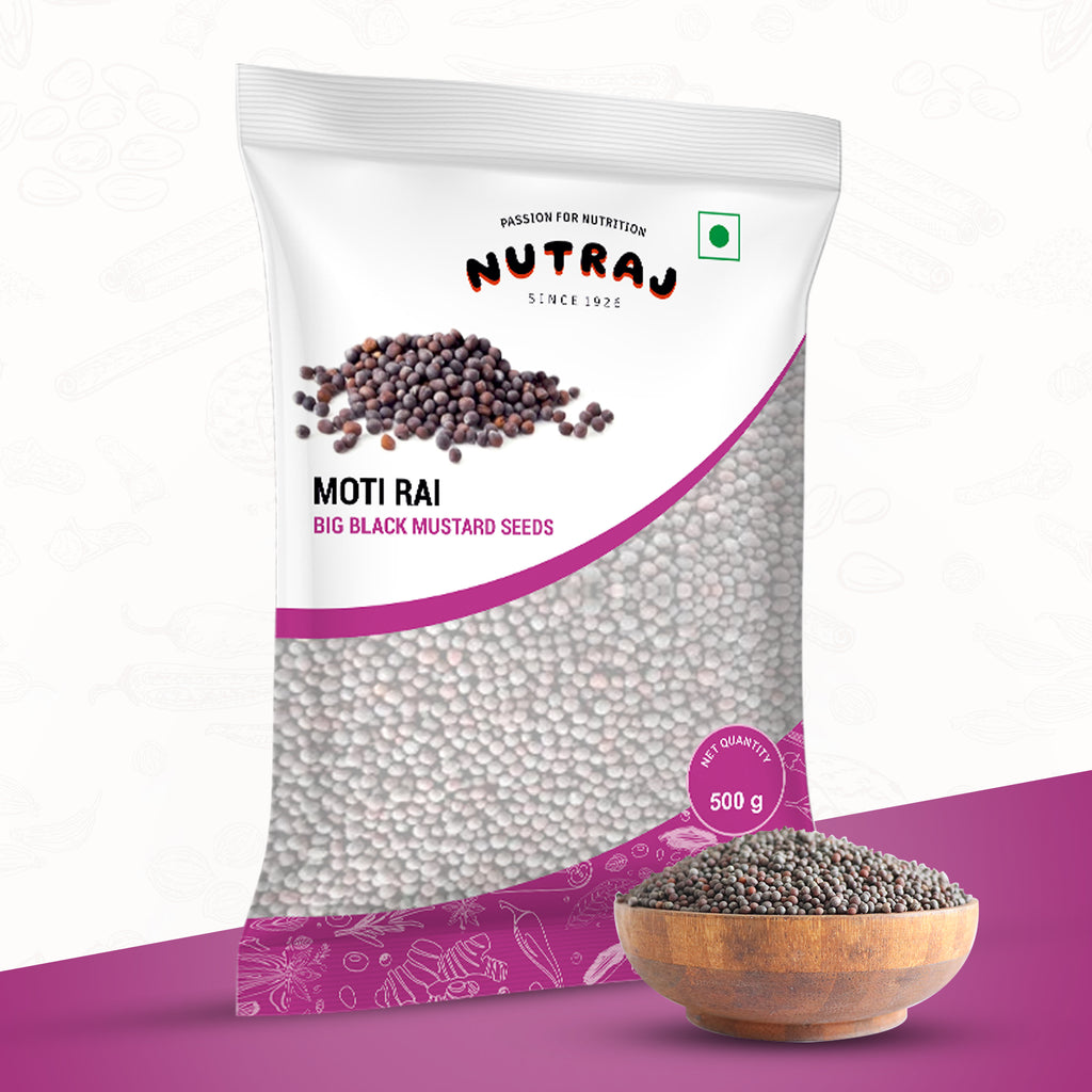 Whole Big Black Mustard Seeds 500Gm