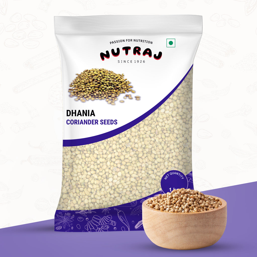 Whole Coriander Seeds 1Kg 100% Pure Dhaniya | Whole Spices