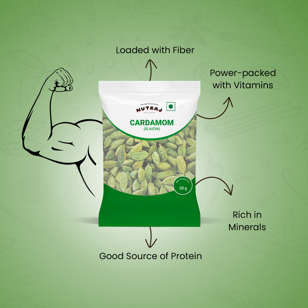 Whole Cardamom Green 20Gm | Elaichi | Whole Spices
