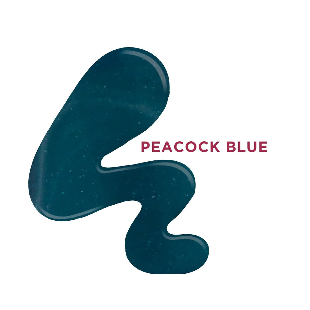 glossy Finish Nail Enamel, Peacock Blue, 8ml