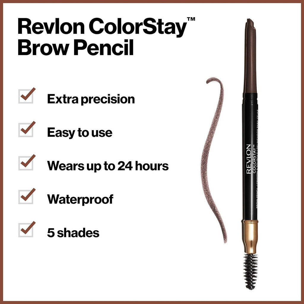 Colorstay Brow Pencil, Sharpen Drawn & Defines Brows,Soft Black 0.35g