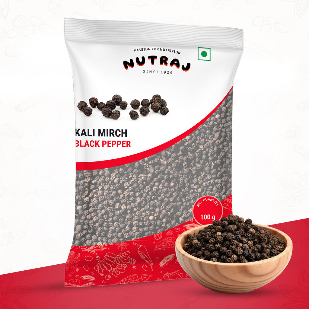 Black Pepper Seeds 100G | Kali Mirch | Authentic Taste Whole Black Pepper Can Support Digestion