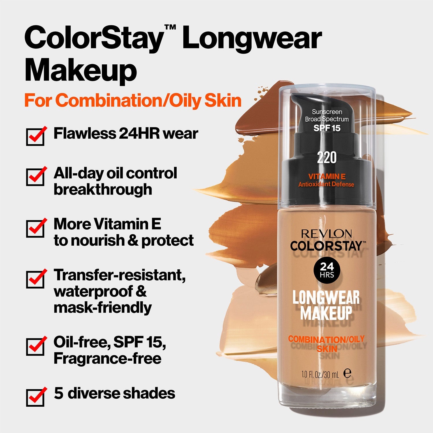 Fresh Beige Colorstay Long Wear Make Up For Oily Skin 30ml