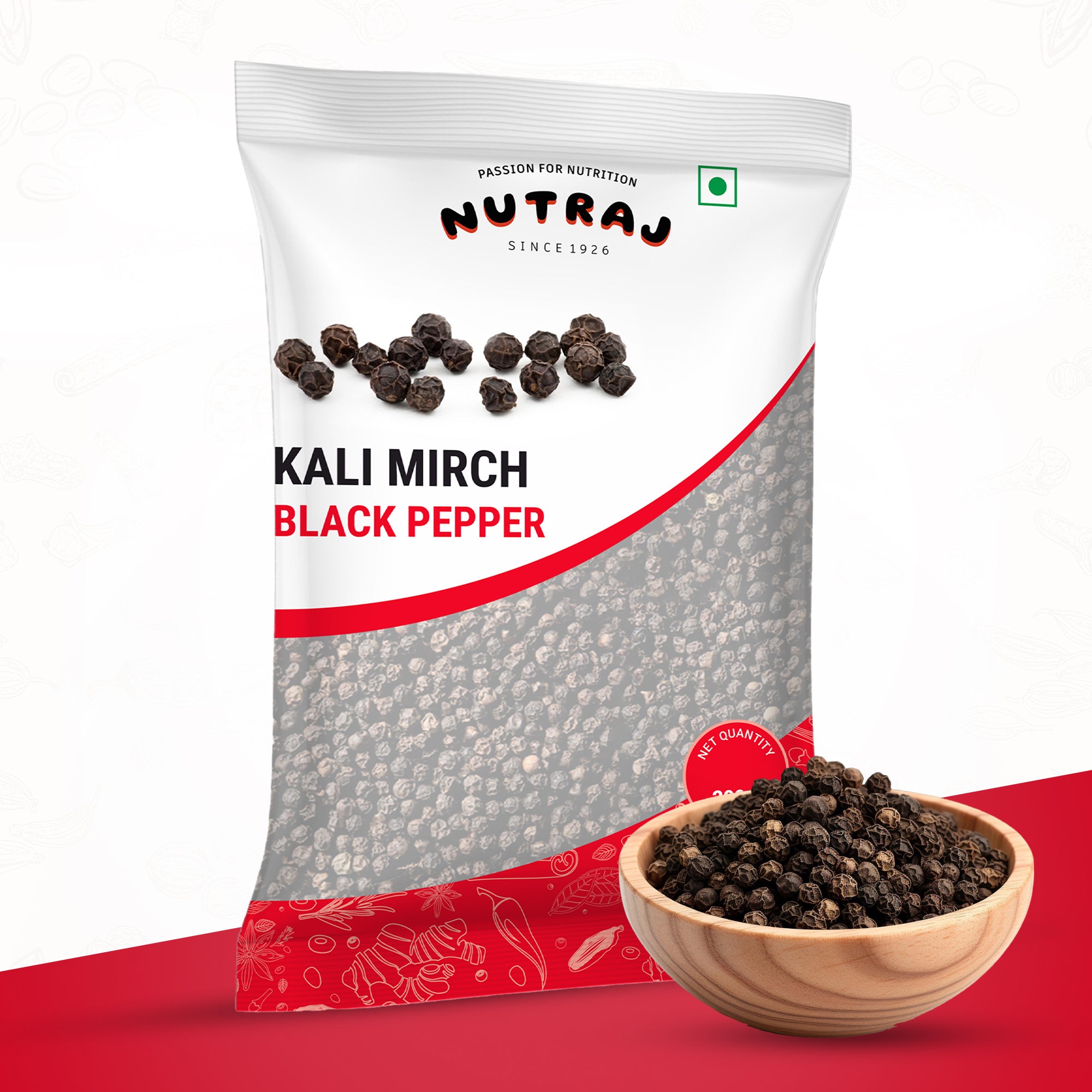 Black Pepper Seeds 200G | Kali Mirch | Authentic Taste Whole Black Pepper | Black Pepper Can Support Digestion