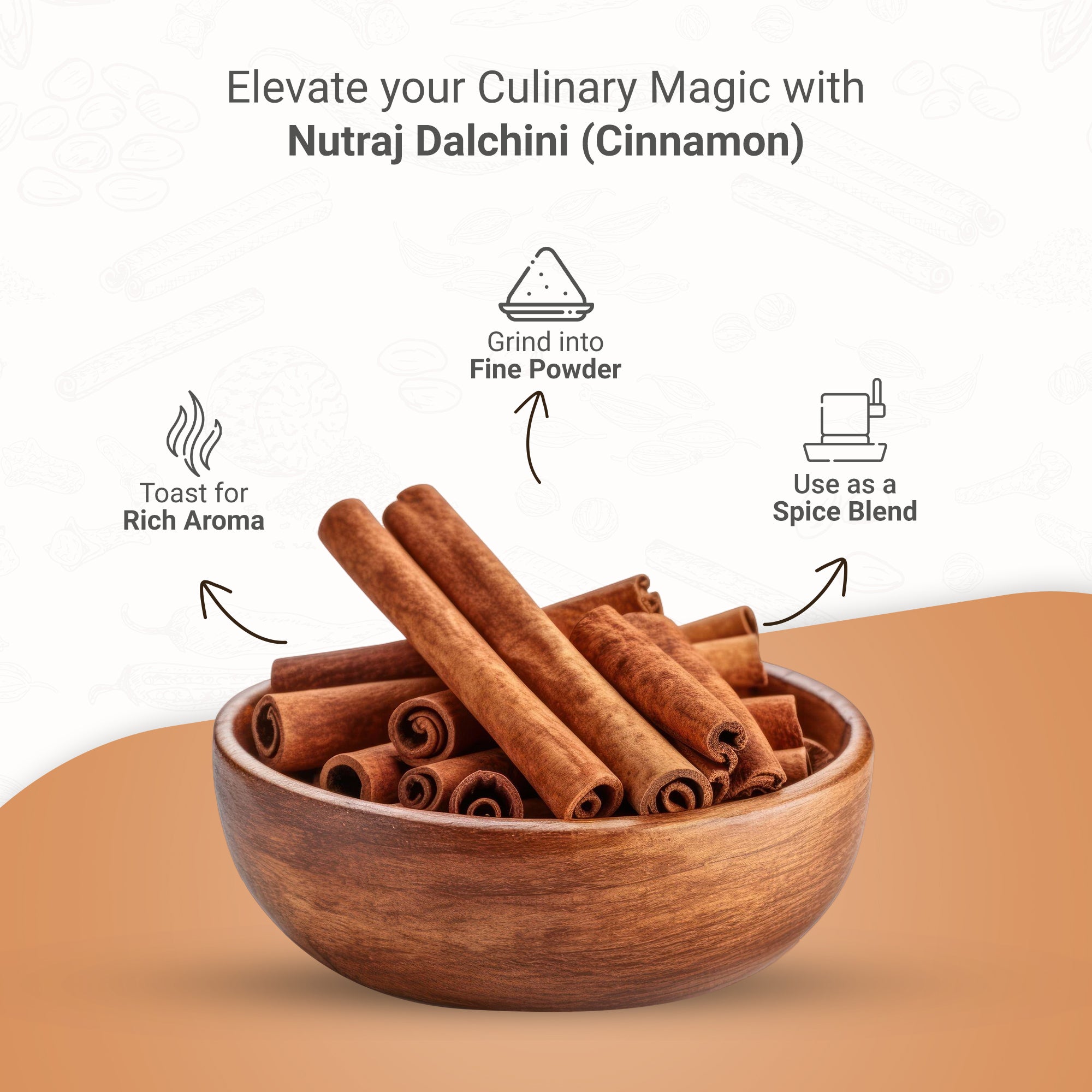 Dalchini Cinamon -100 Gm |Antioxidant Rich & High In Quality | Polished Dalchini | Cinnamon Stick | Cinnamon|Health Benefits Of Dalchini