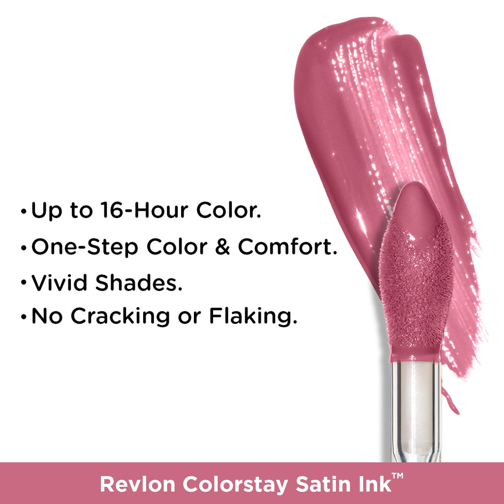 Longwear Rich 16-Hour Liquid Lip Color Mauvey Darling Colorstay Satin Ink 5g