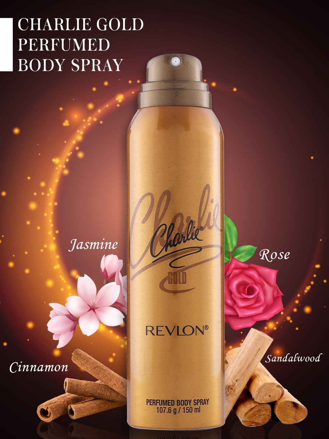 Women's Charlie gold Perfumed Body Spray-150ml