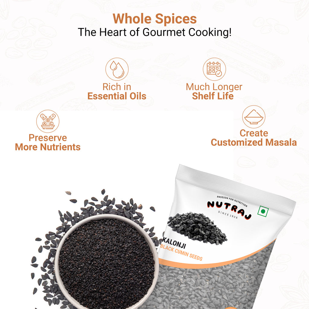 Kalonji Seeds  (100G X 3) Pouch | Nigella Seeds | Black Cumin Seeds