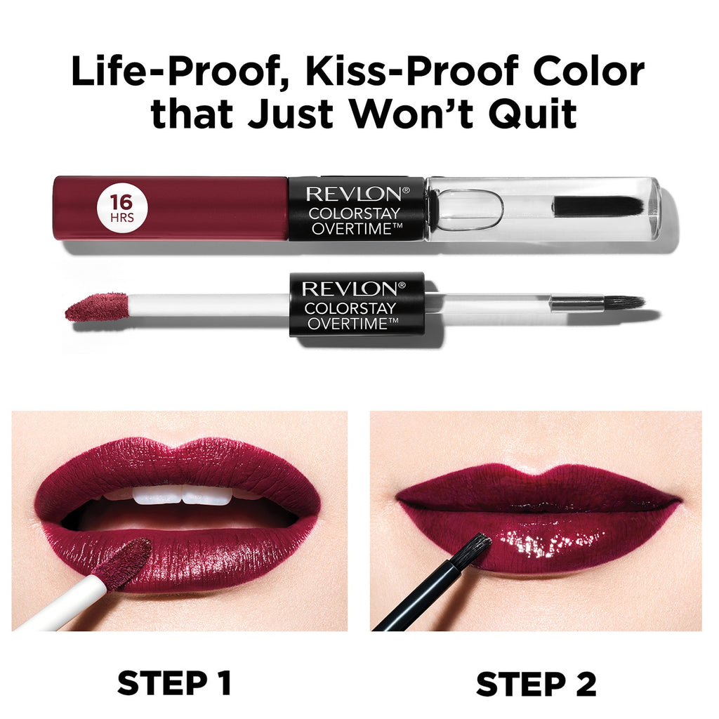 Colorstay Overtime Long-Wearing, Shiny Non Stop Cherry Lip Color 4g