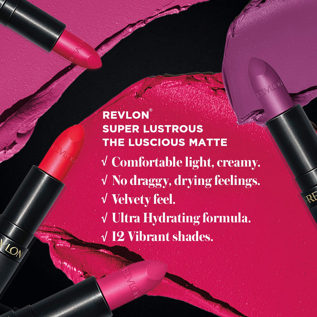Super Lustrous Luscious Matte Lipstick,Pick Me Up, 4.25g