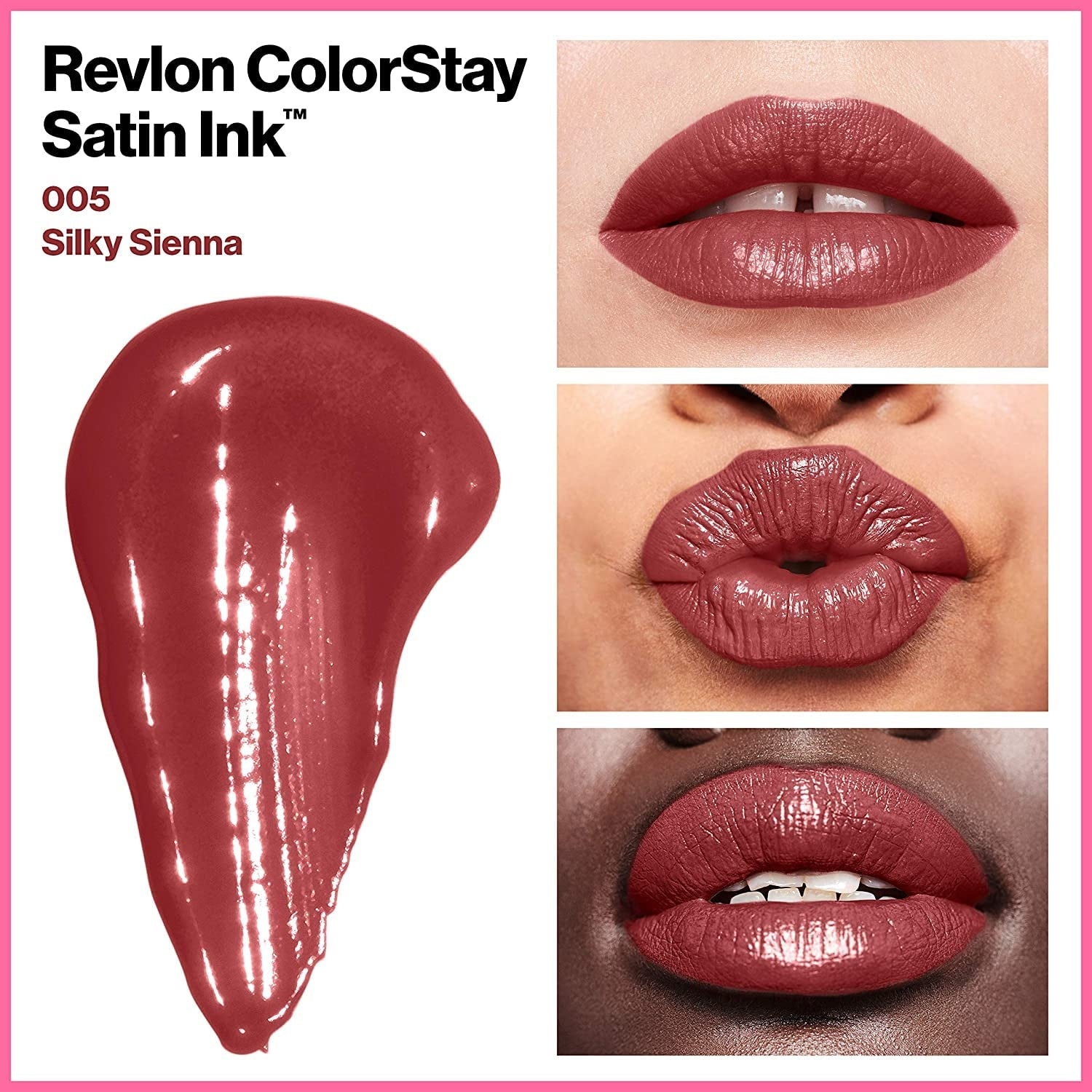 Longwear Rich 16-Hour Liquid Lip Color Silky Sienna Colorstay Satin Ink 5g