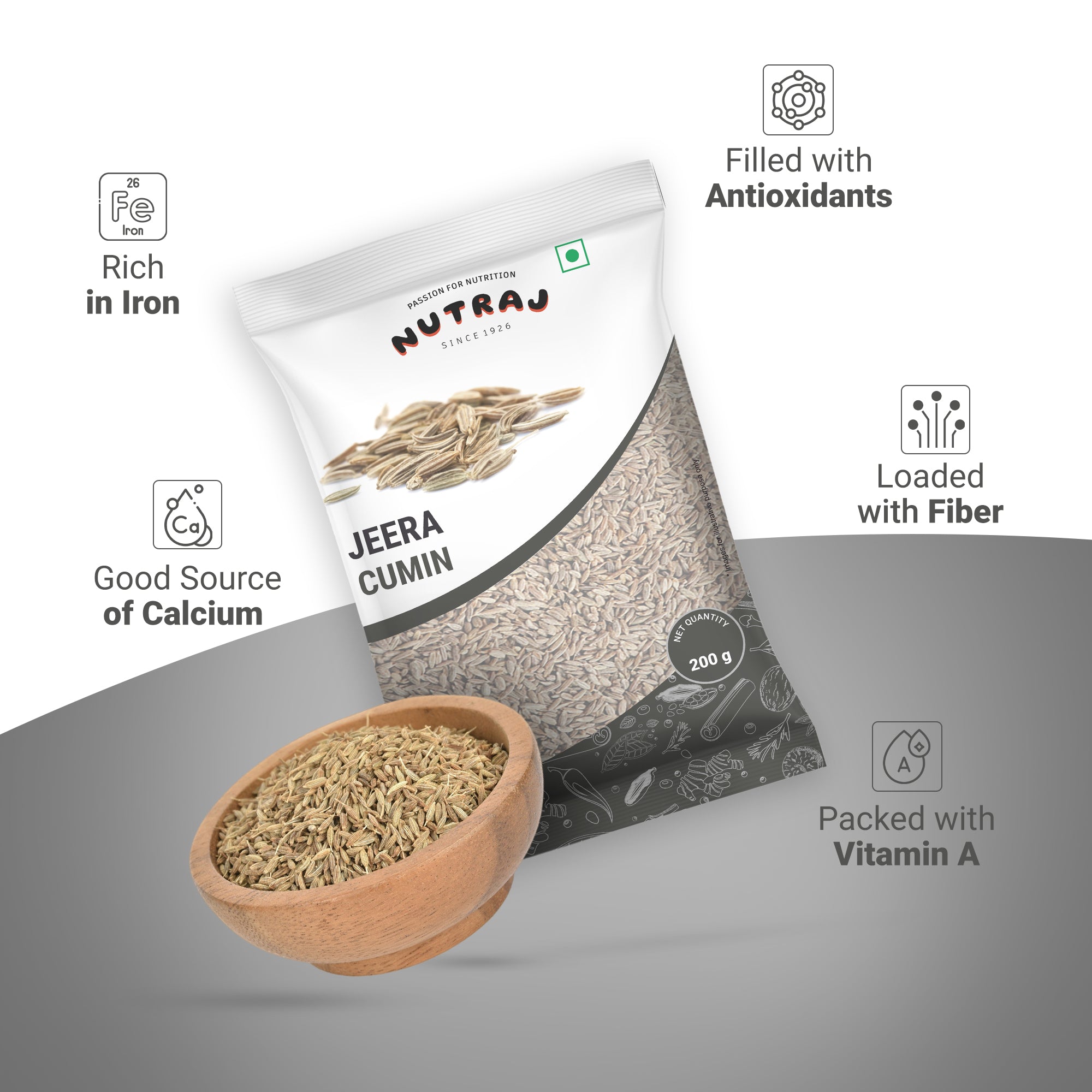 Jeera 200Gm |Cumin Seed | Sabut Jeera | Whole Spices | Sabut Masala