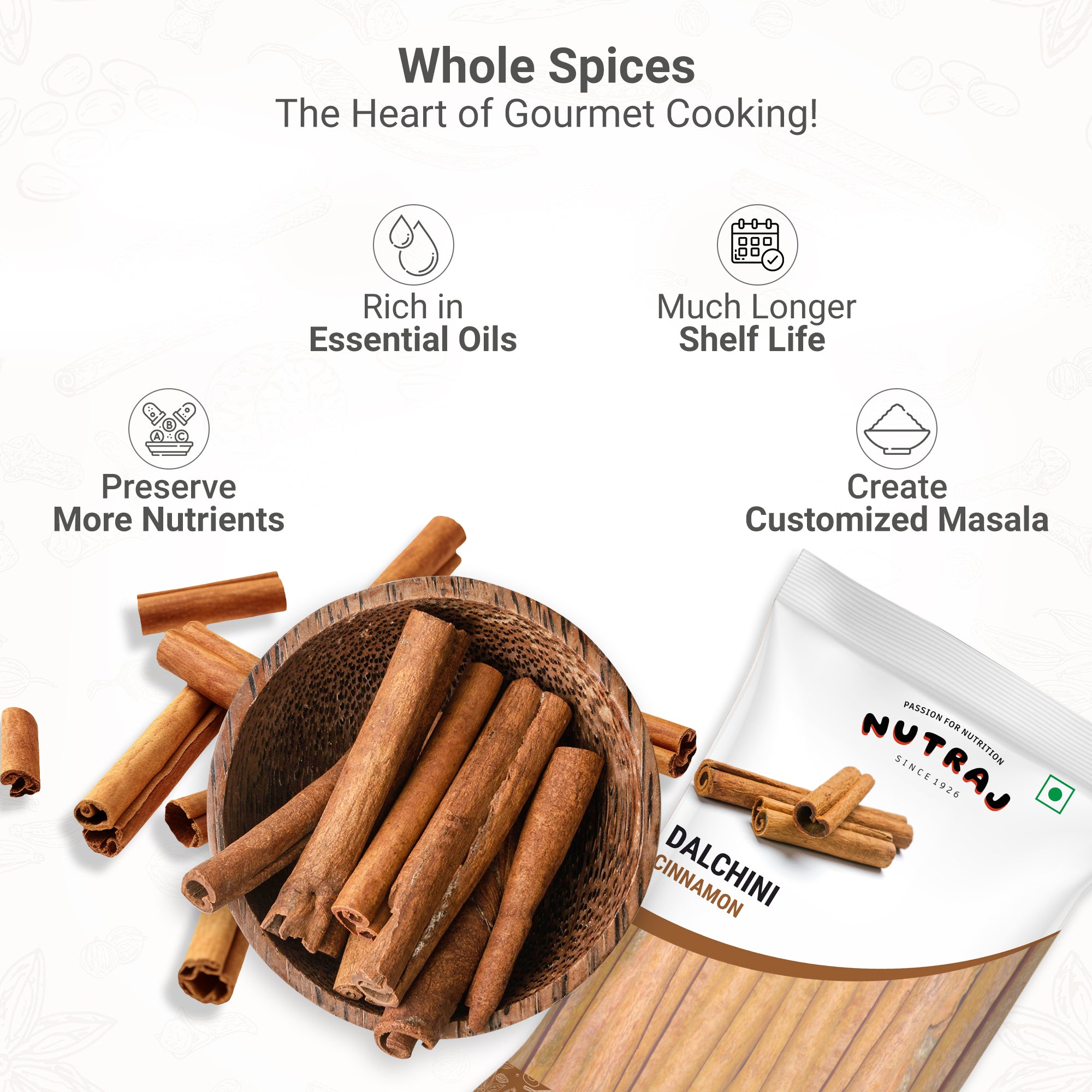 Dalchini Cinamon -100 Gm |Antioxidant Rich & High In Quality | Polished Dalchini | Cinnamon Stick | Cinnamon|Health Benefits Of Dalchini