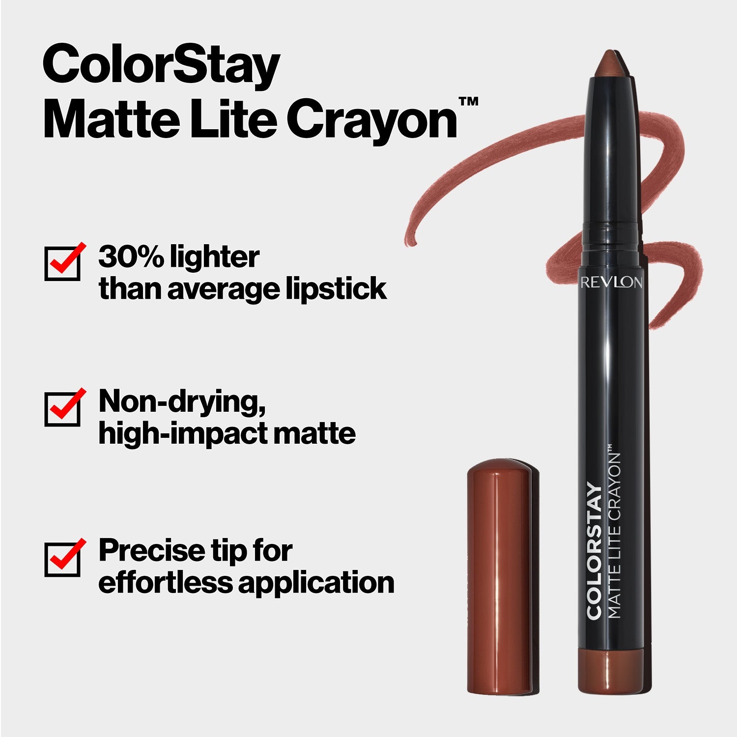 Colorstay Matte Lite Crayon Bold Color Lipstick-1.4g