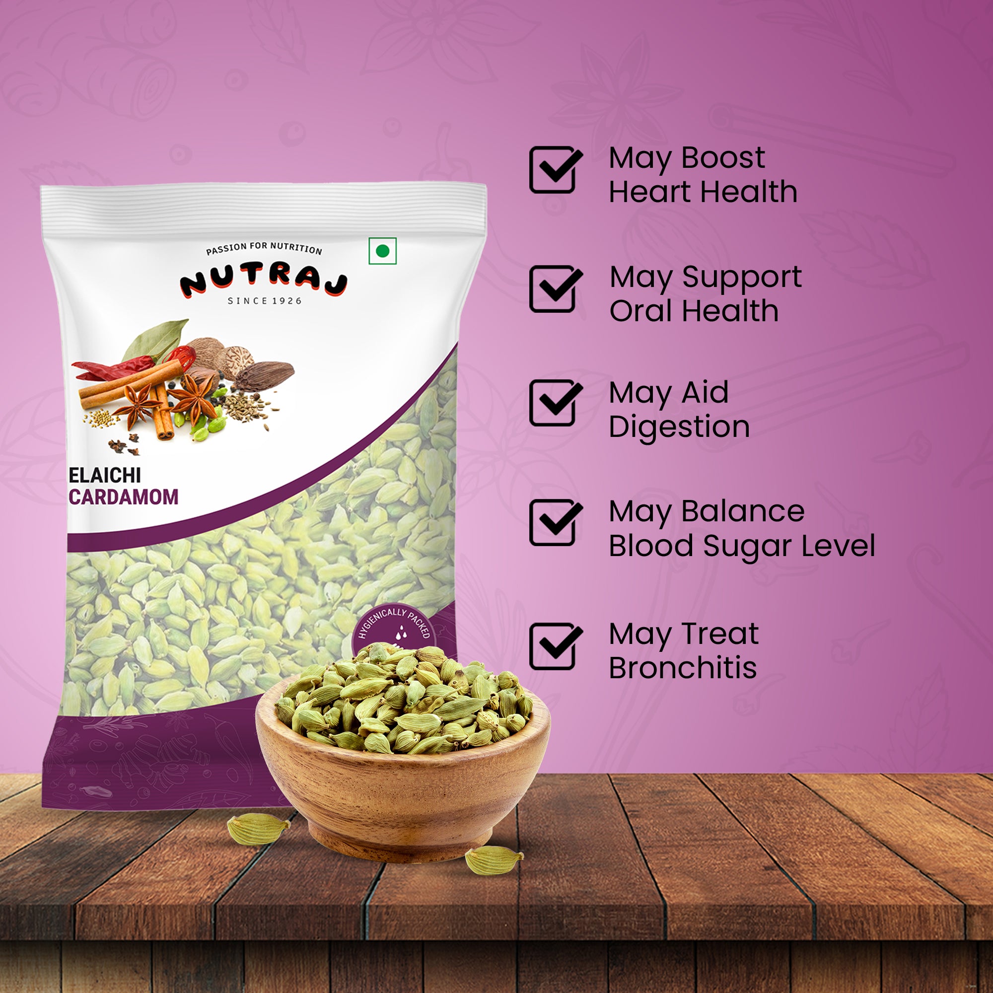 Whole Cardamom  (500G X 2) Pouch | Elaichi | Whole Spices