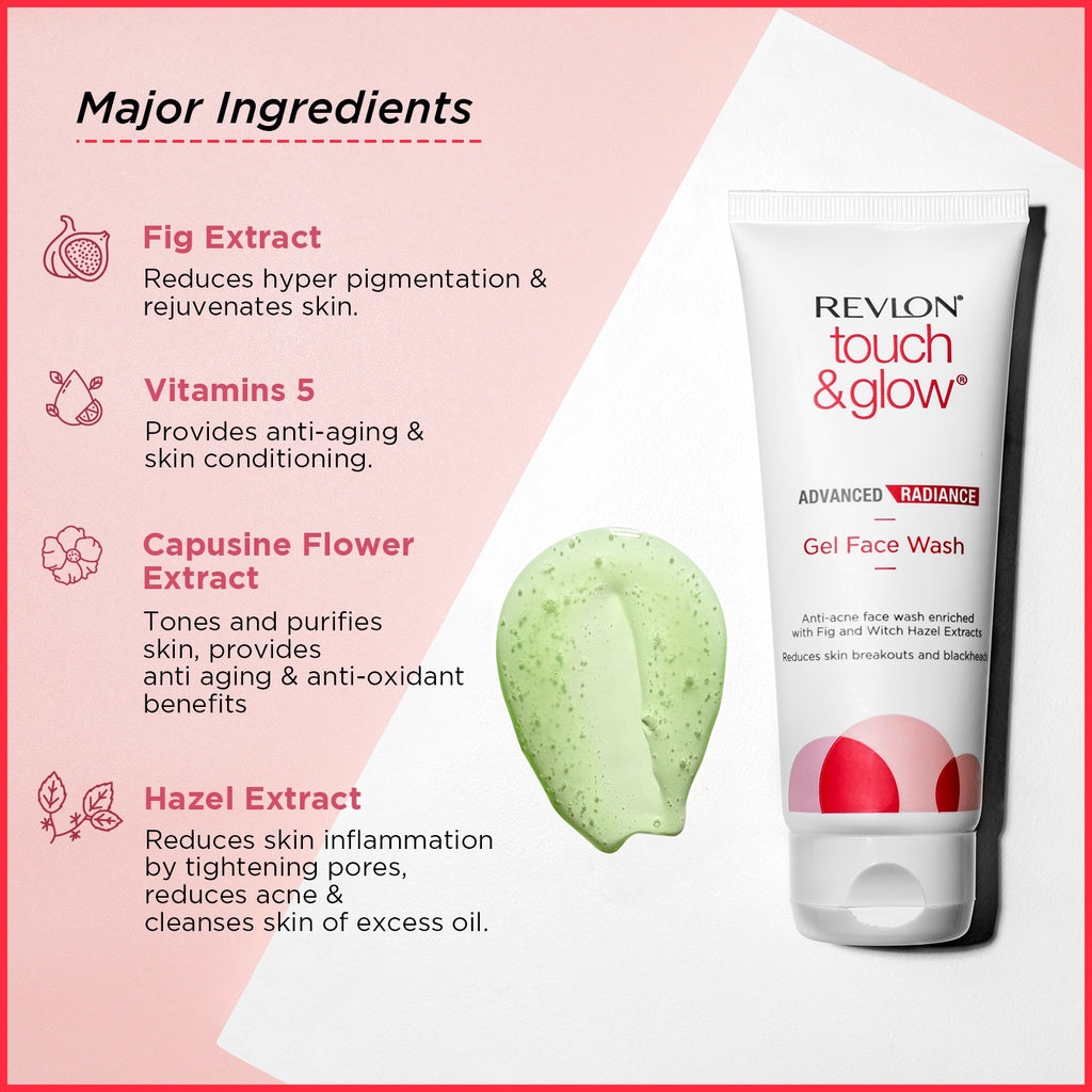 Touch & glow Advanced Radiance gel Face Wash (100ml)