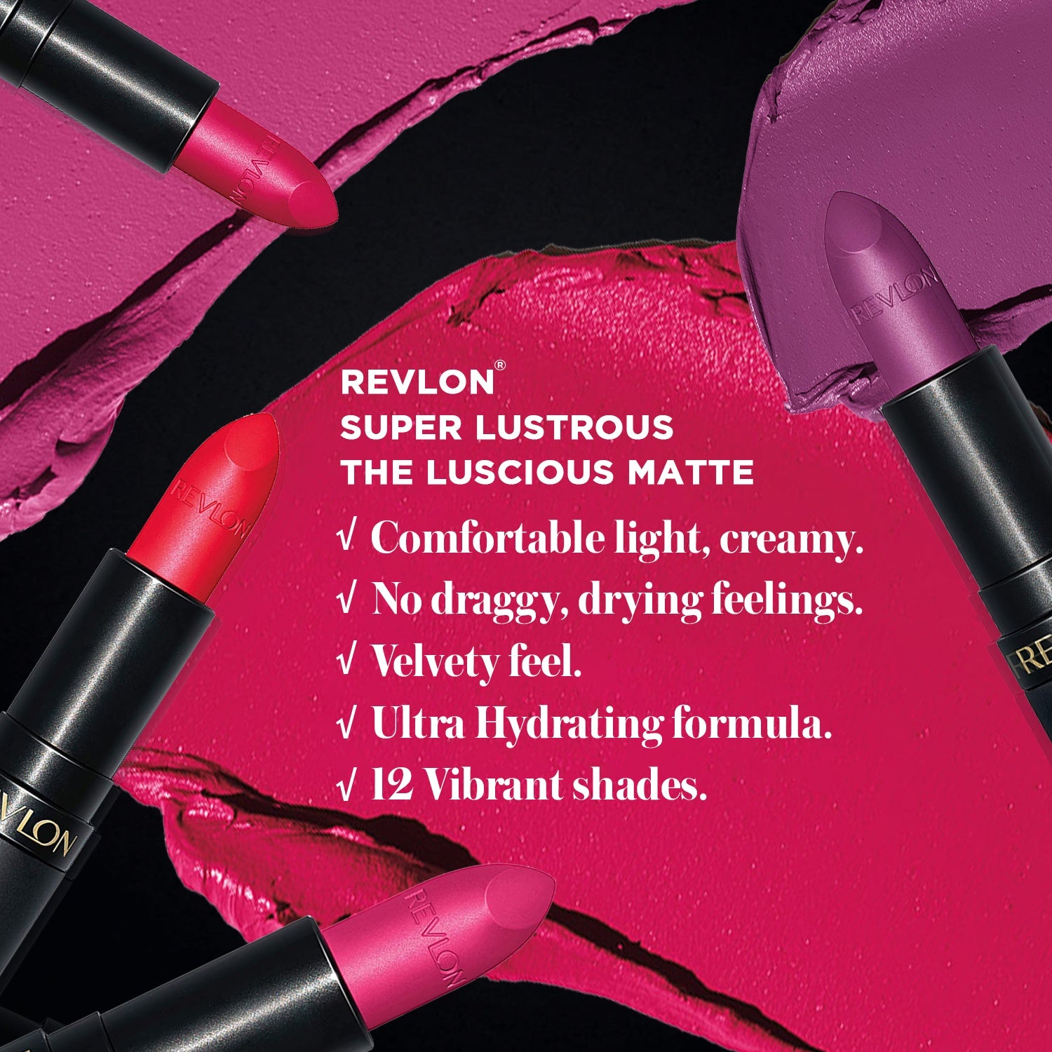 Super Lustrous Luscious Matte Lipstick, Wild Thoughts,4.25g