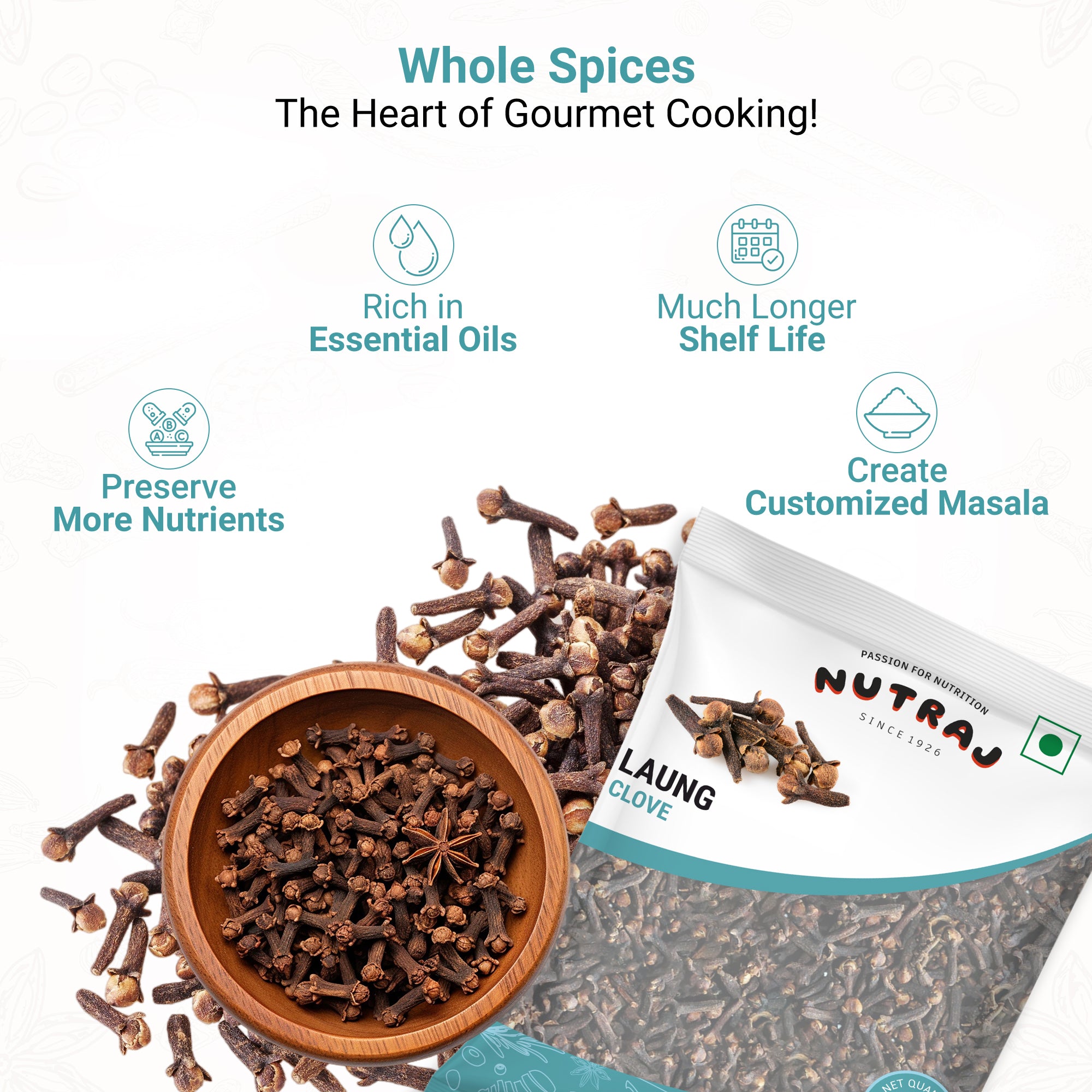 Whole Clove (Laung) 50Gm| Whole Spices