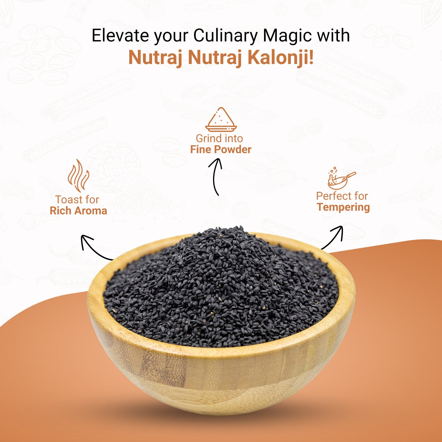 Kalonji Seeds  (100G X 3) Pouch | Nigella Seeds | Black Cumin Seeds