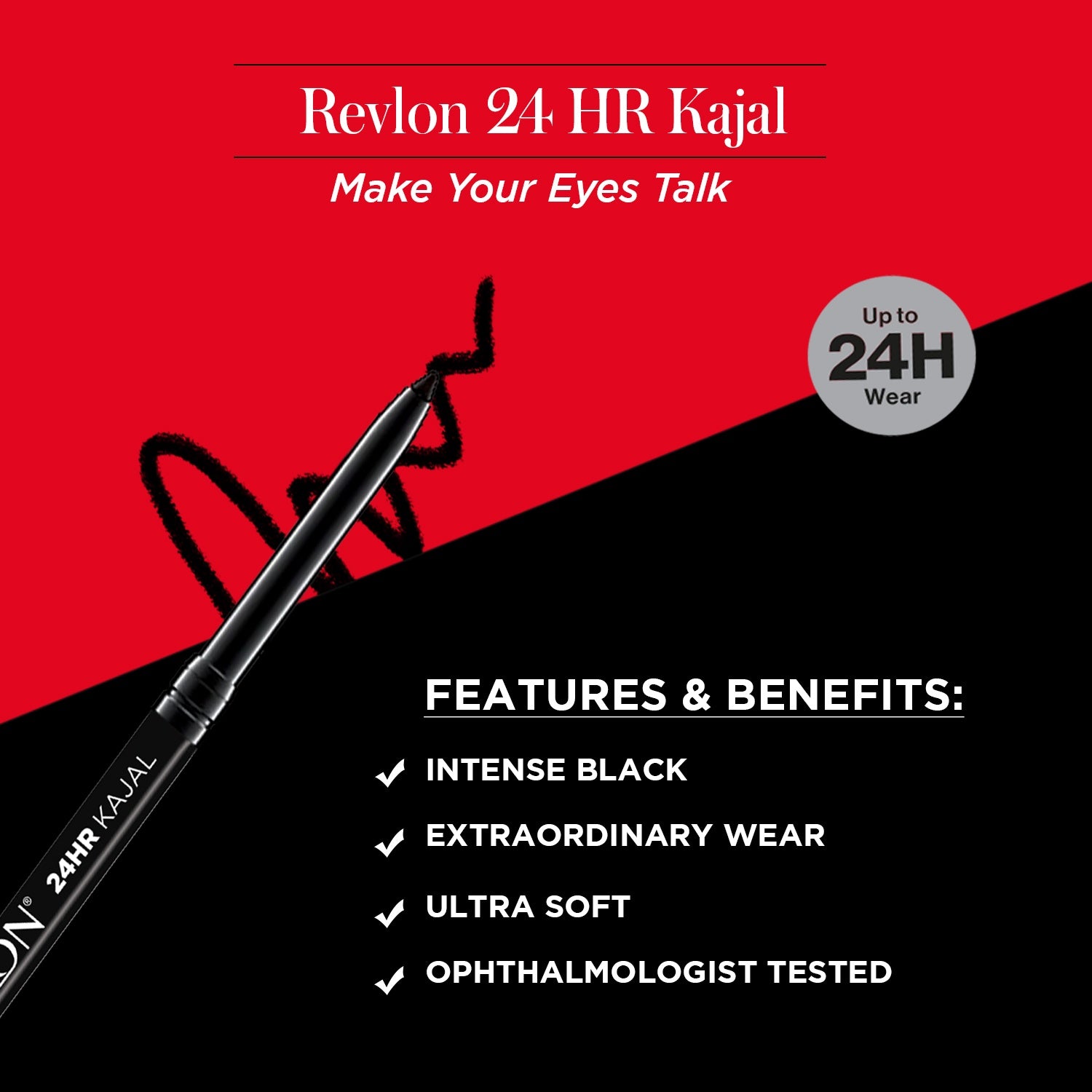 24 Hr Kajal - Intense Black,0.35g