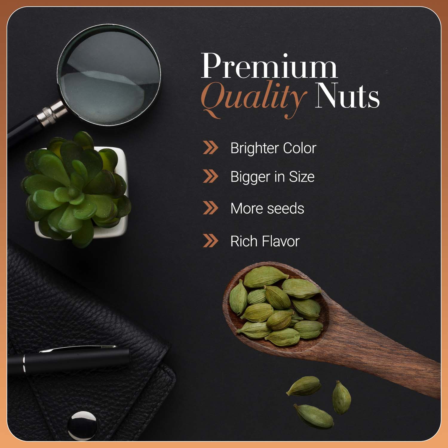 Anmol Bold Green Cardamom Whole  (75G X 4) | Bold 8Mm Elaichi Green | Hari Elaichi | Badi Elaichi