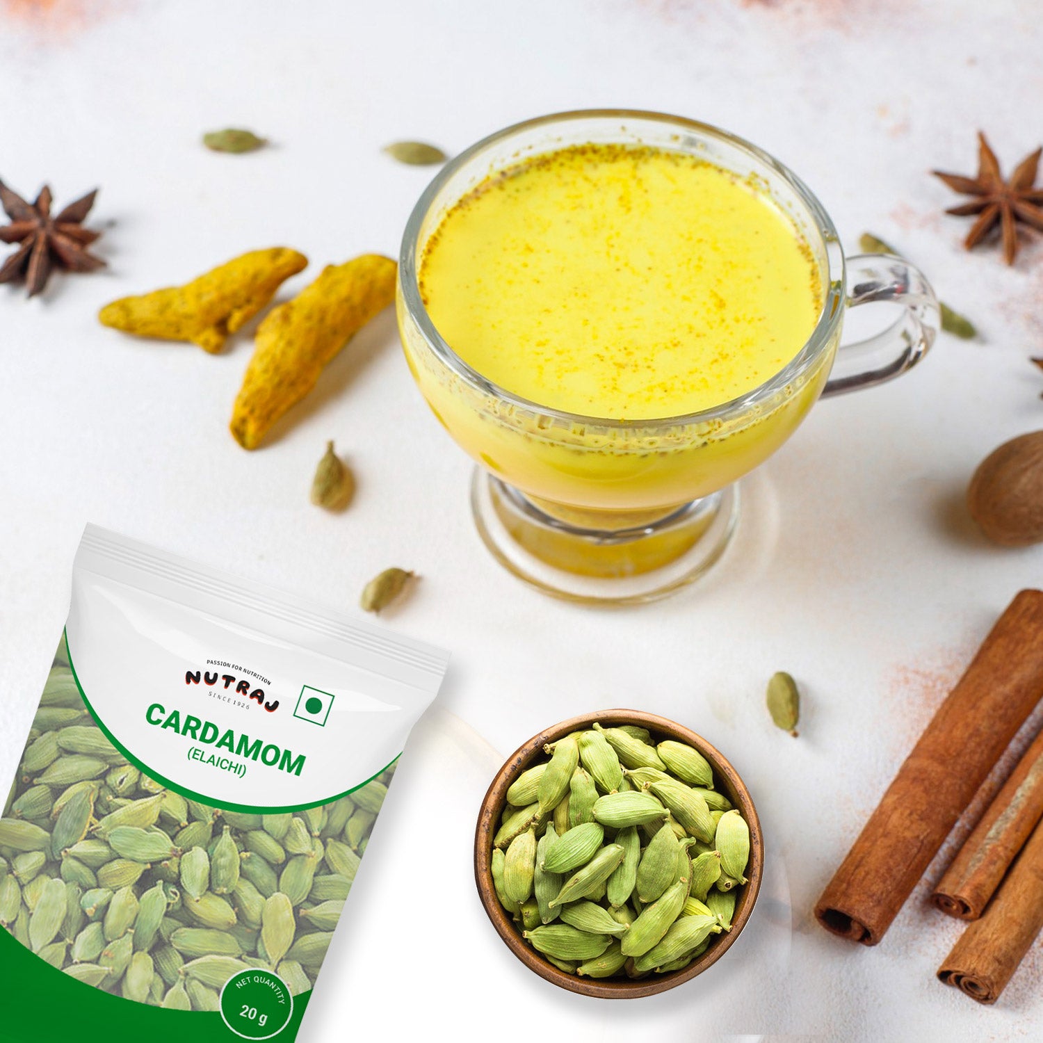 Whole Cardamom Green 20Gm | Elaichi | Whole Spices
