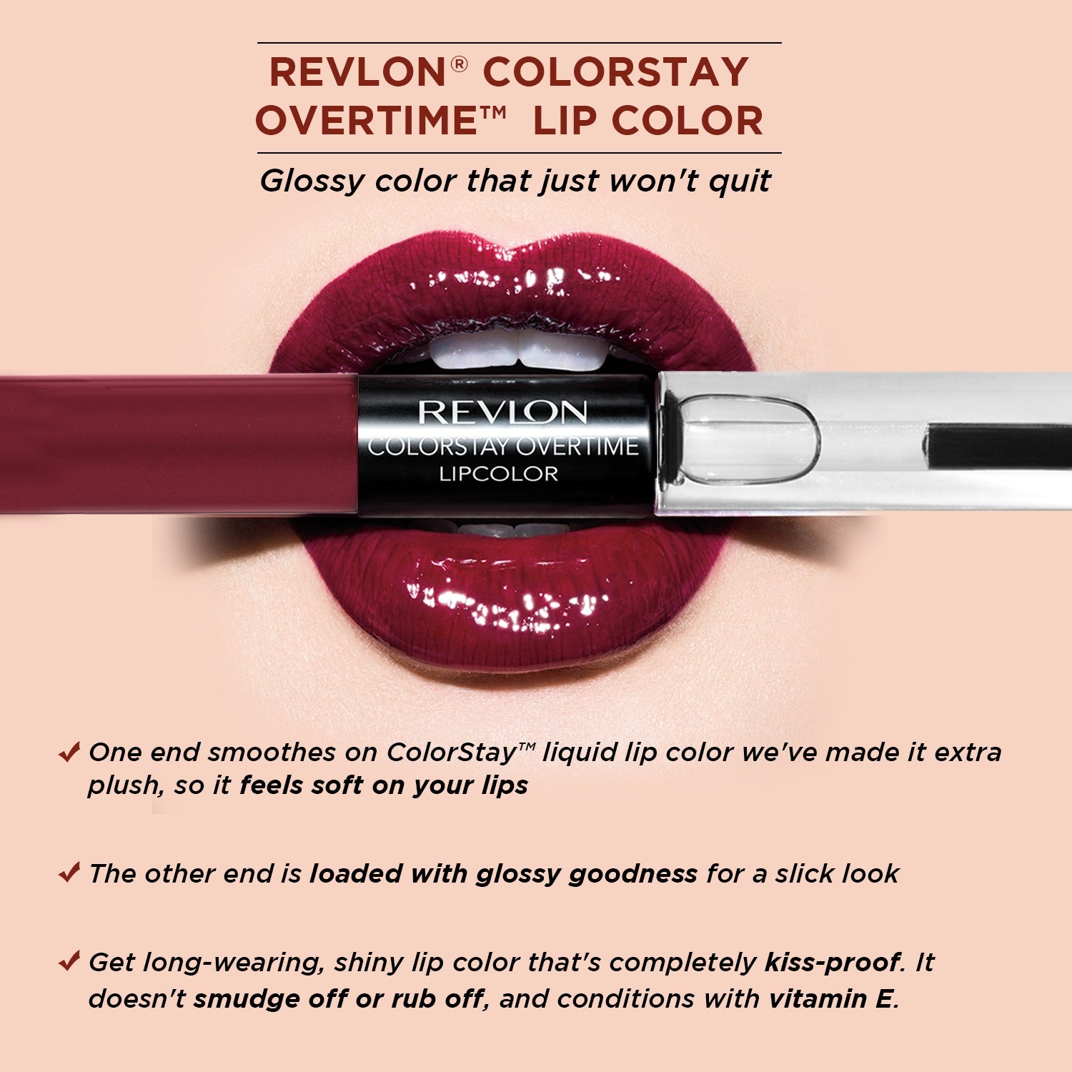 Colorstay Stay Currant With Clear Lip gloss Liquid Lipstick 4g