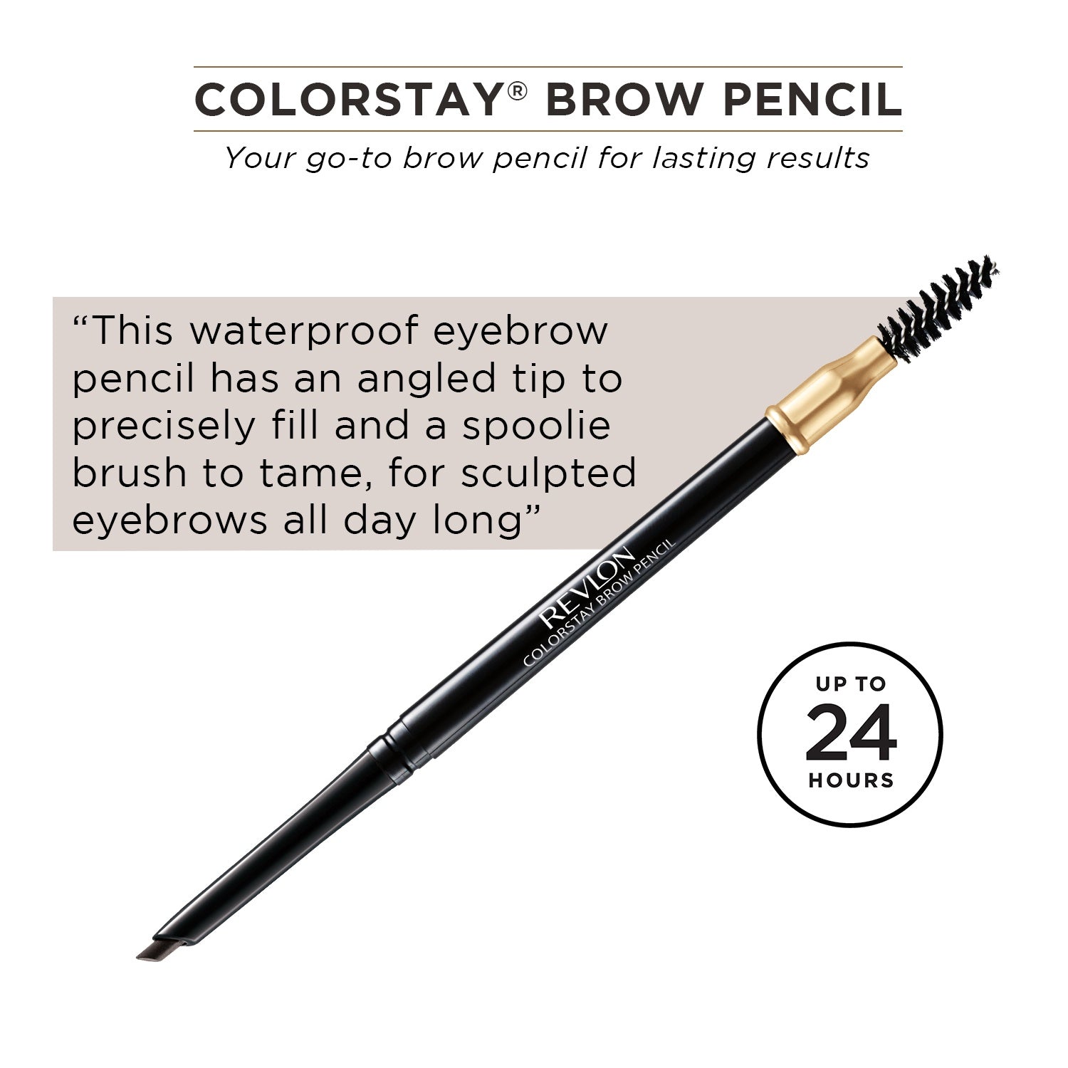 Colorstay Brow Pencil, Sharpen Drawn & Defines Brows,Soft Black 0.35g