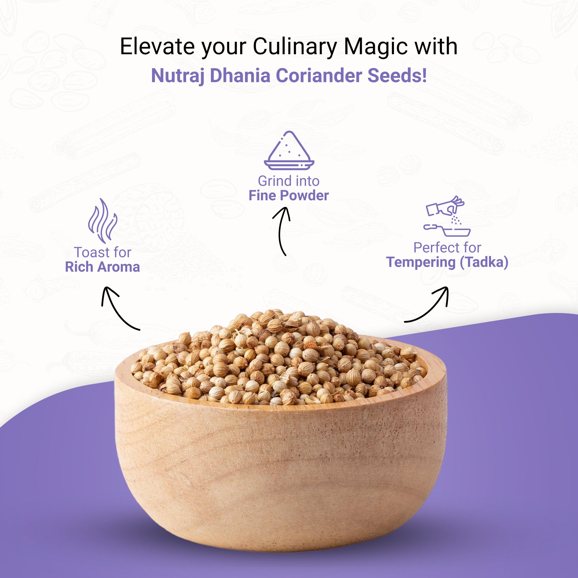 Whole Coriander Seeds  (400G X 2) | 100% Pure Dhaniya | Whole Spices