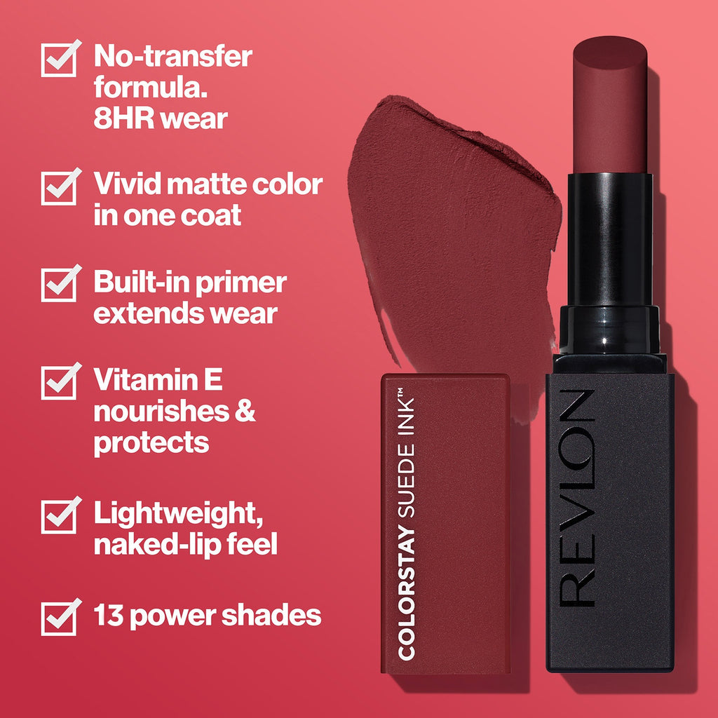 Colorstay Waterproof, Longwear The Zone Suede Ink Lipstick,2.55g